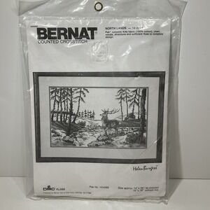 Bernat North Lands By Helen Burgess counted cross stitch kit NIP
